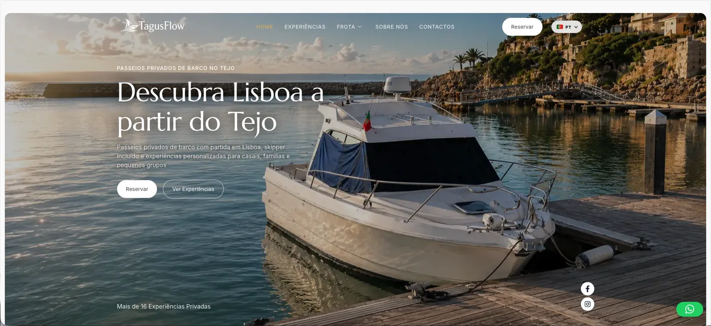 Tagus Flow — Plataforma 360 para gestão, marcações e pagamentos